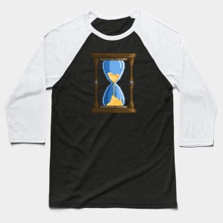 Pixel Art Hourglass Baseball T-Shirt